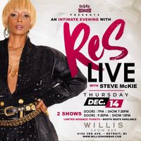 Urban Organic Presents Res, Live in Detroit - <<<<<<Late Show 9:30PM>>>>>