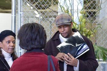 Terry Bello speaking with Sabrina Underwood after "How to Make Strides as an Independent Panel" Photo Credit: Lia Bryant
