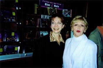 With my idol, Anita O'Day, backstage at The Blue Note.
