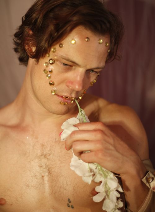 Coleman Moore with gems and flower by Audrey Jacobs