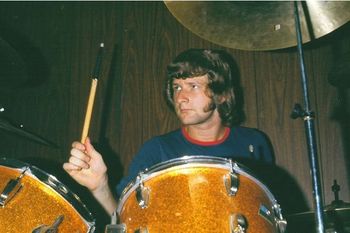 Drummer Barry Shumaker in La Cabane recording Bazooka in 1975.
