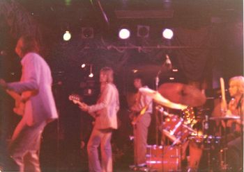 Shoes play a gig in early 1977 in Schaumburg, IL at a club called B.Ginnings, owned by Danny Seraphine, the drummer for the band Chicago.
