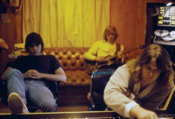 Gary, Jeff and Mike Stone in the control room at The Manor.
