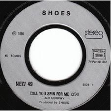 Label for "Will You Spin For Me?", the 1985 French single on New Rose Records.
