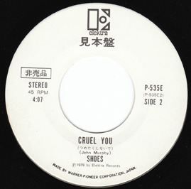 Label for "Cruel You", the B-side of the 1979 Japanese single, "Tomorrow Night".
