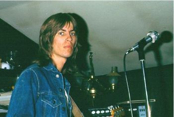 John in La Cabane during the recording of Bazooka in 1975.
