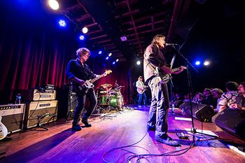 Sideview of the stage at The Bell House in Brooklyn 5/10/2014
