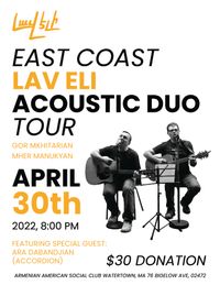 LAV ELI Acoustic Duo (Gor Mkhitarian, Mher Manukyan) in Boston 