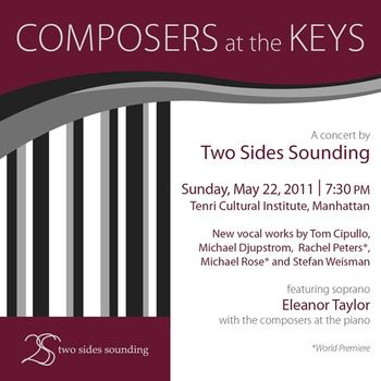 Composers playing their own works 5-11: Tom Cipullo, Michael Djupstrom, Rachel Peters, Michael Rose and Stefan Weisman
