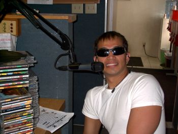 Sidow Sobrino - The World's No.1 Superstar during a radio interview
