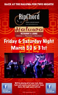 RipChord Rockin' Spring Shows at the Haluwa!