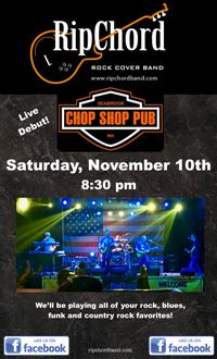 RipChord Rockin' Debut at the Chop Shop Pub!