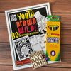 "Youth Drawn Wild" 80's Metal Kids Activity Book 3pc Gift Set  (US Purchase Only)