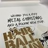 "Have A Very Metal Christmas" (25) Greeting Card Set