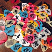 Set of 5 HBJ Radio Guitar Picks  (U.S. Shipping Only)