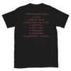 Burgundy Tracklist T-shirt