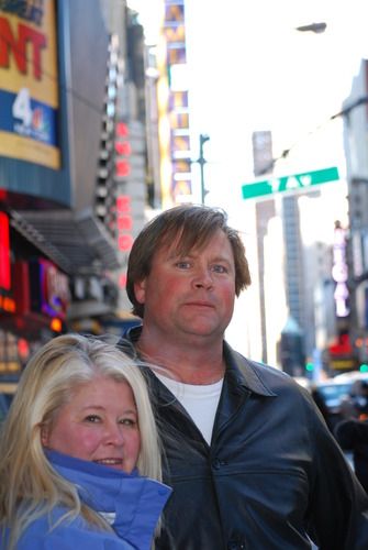 Us in Times Square
