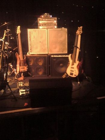 Bryan Beller's bass rig, Aristocrats tour March 2012
