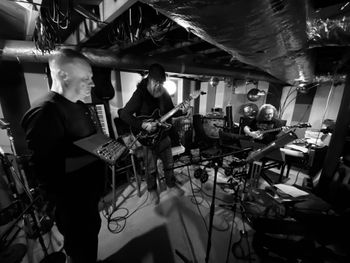 Mark, Gary, and Jubal, laying down one song or another.
