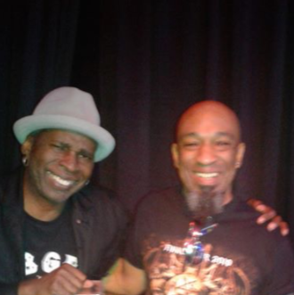 Carlos with Vernon Reid from Living Color
