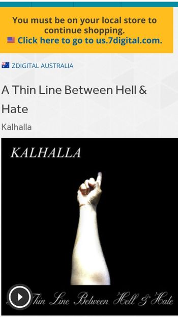 Kalhalla A Thin Line Between Hell & Hate Available In Australia
