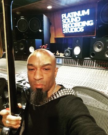 Carlos at Platinum Sound Recording Studios in New York City
