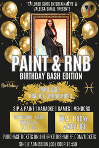 Paint & RNB Birthday Bash Edition