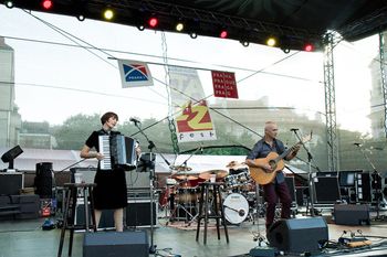 Old Town Square Stage, by Jan Tichy
