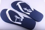 Blue and White RatPack Flip Flops