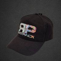 RatPack Curve Peak Baseball Cap - Silver Crystal Holographic