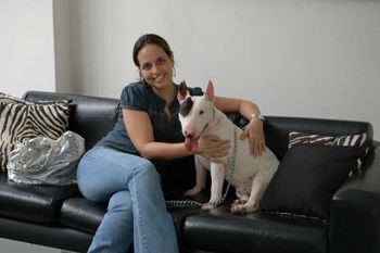 "Hilo" with his Mom Marina.......what a wonderful home!!!!! Thank you!!!!!

