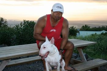 Pono and his Dad Wes Schardale Sir Danbull "Pono" New interbred male to Hawaii

