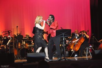 Billy and Cindy Floyd singing with The Long Bay Symphony in Myrtle Beach on Oct 4, 2009
