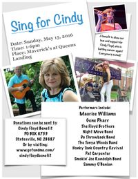 Sing For Cindy Fundraiser (Click to See Event Flier)