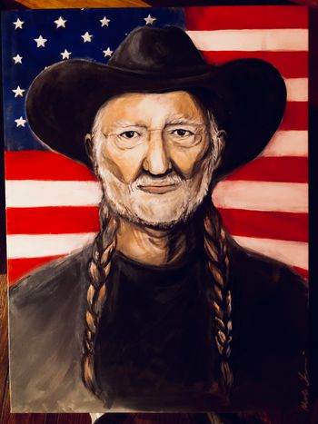 Willie Nelson 18x24
