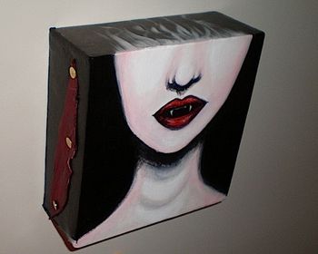 VAMPIRE LADY 8 X 8 ( 3 in deep )
