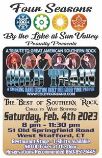 Cold Train returns to Four Season's By The Lake at Sun Valley!