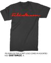 FELIXMEUON SLIM SCRIPT BLACK T SHIRT