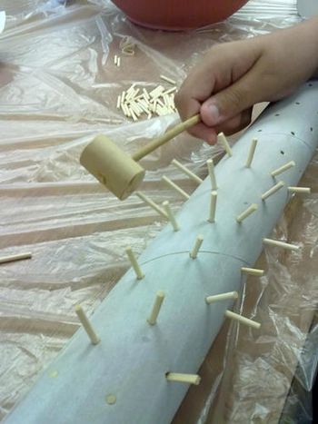 RAIN STICK - 3 hour workshop with Mexicano kids at Pico Rivera Library
