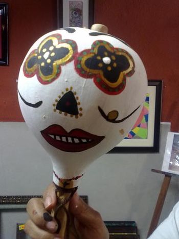 GOURD RATTLES - Muertos workshop for adults
