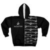 SSV - Black/White Zip Hoodie