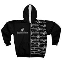 SSV - Black/White Zip Hoodie