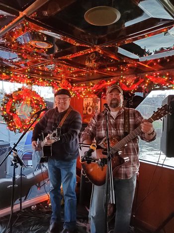 Thad Requet and Jon Blaine on the Celebration Boat at the Lake of the Ozarks on Saturday, Nov. 28, 2020.
