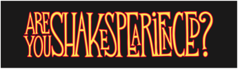 Are You Shakespearienced? Decal