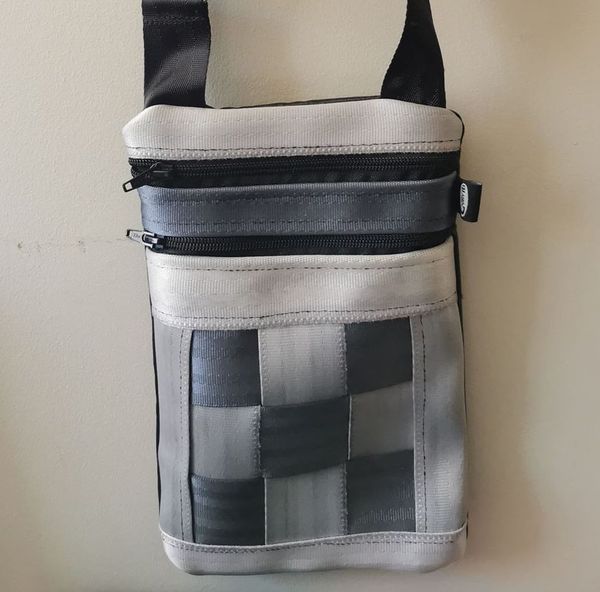 Checkered Grey 2 Pocket CARRY ITT Bag
