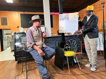 Speaker Earl IJames curator at North Carolina Museum of History, talking about the African American musical artists from Kinston , NC
