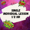 Online Single Individual Lesson 1/2 Hour