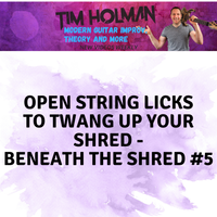 Open String Licks to Twang up Your Shred - Beneath the Shred #5