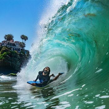 Recent boogie session at my favorite shore break. Photo by good friend, Stan Moniz.
