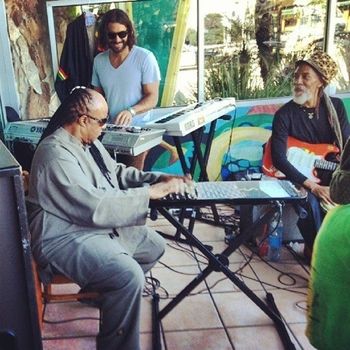 I'll never forget this day. Stevie Wonder decided to sit in with the band I play keyboards for, Lesterfari and Kings Music at Simply Wholesome in L.A. Can't say it was a dream come true because I would never have been able to dream something crazy like this, especially with that crazy machine he's playing music off of here.
